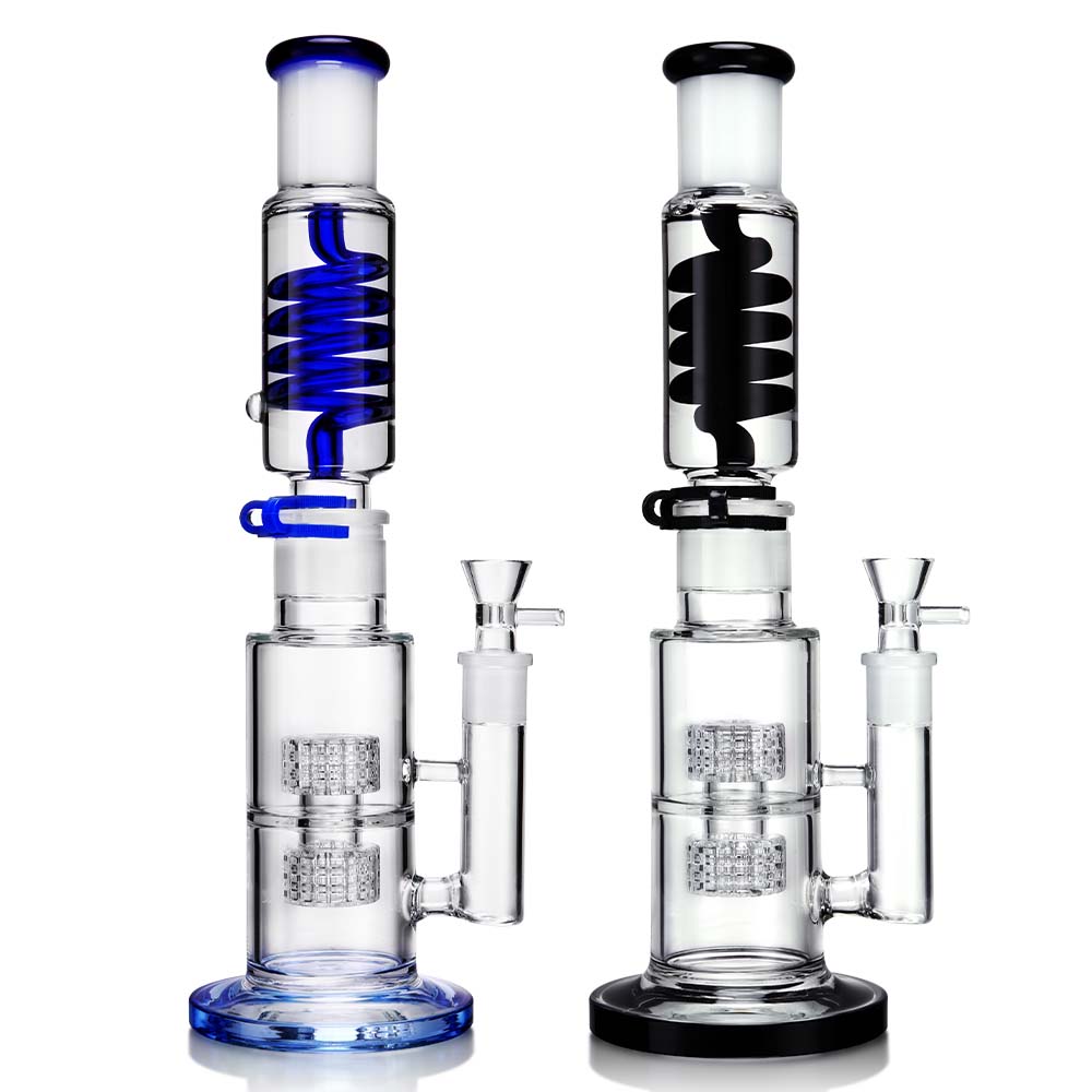 1Stop Glass 14 Inch Glycerin Straight Tube Bong