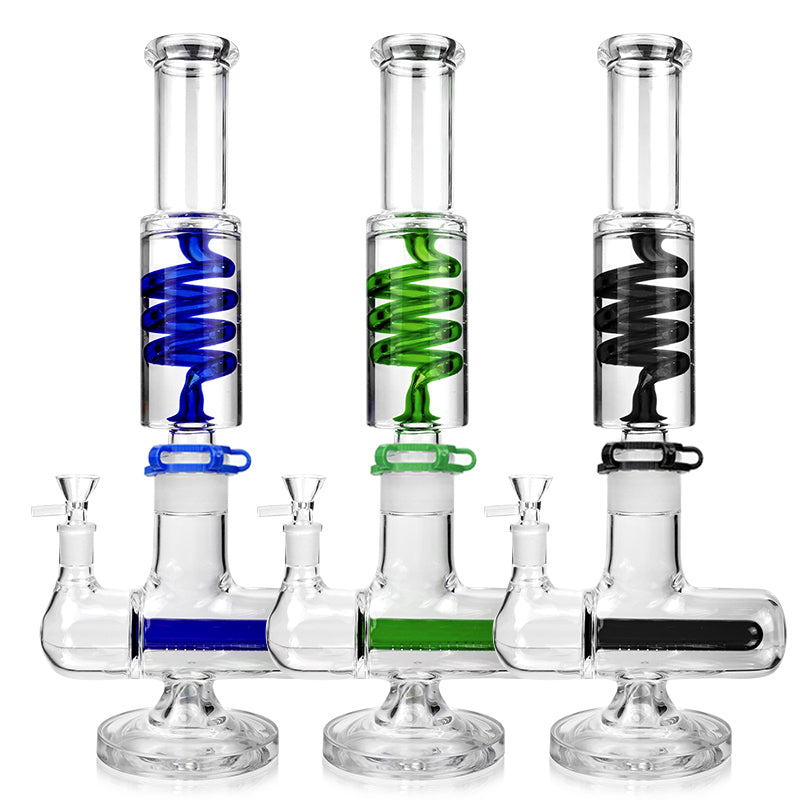 1Stop Glass 16 inches Glycerin Inline Perc Bong