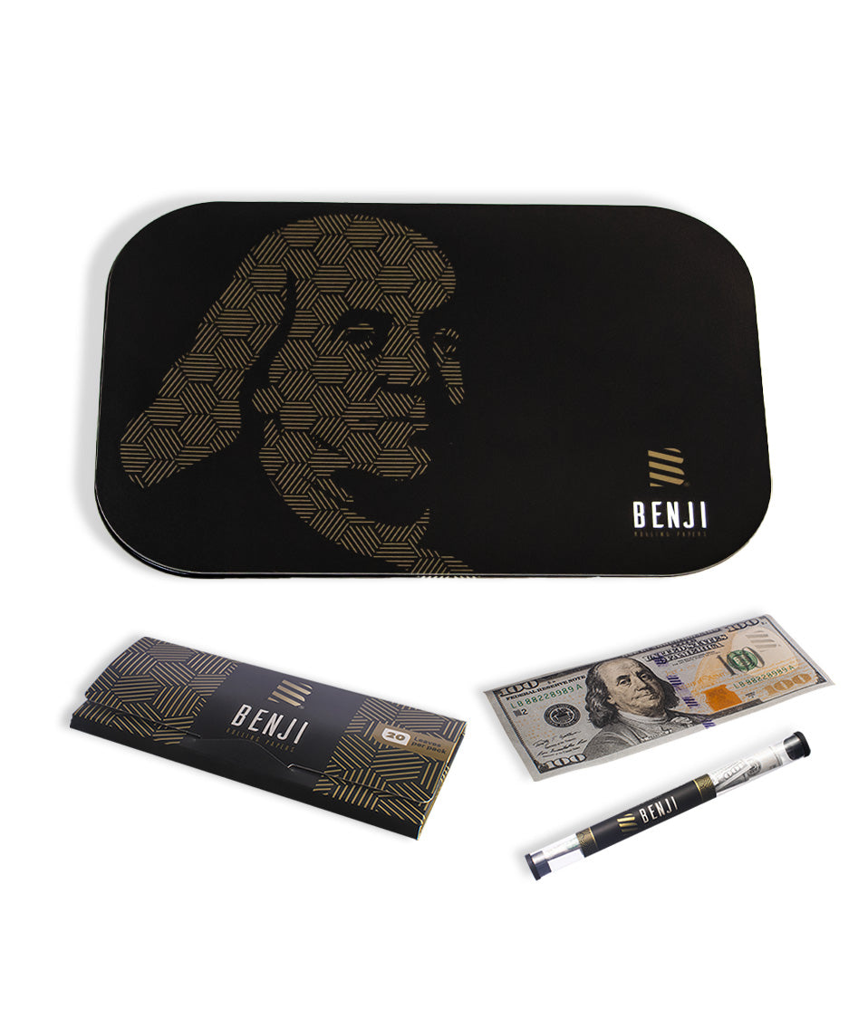 Benji OG Metal Rolling Tray with Magnetic Lid Kit