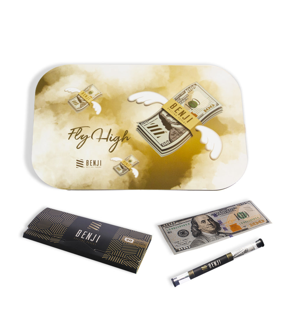 Benji OG Metal Rolling Tray with Magnetic Lid Kit